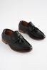 Black Tassel Smart Tassel Detail Loafers, Standard Fit (F)