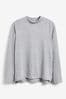 Grey Marl High Neck Long Sleeve Top