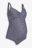 JoJo Maman Bébé Navy Blue & White Stripe Spot Maternity Swimsuit