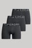 Superdry Black Boxer Shorts 3 Pack
