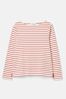 Joules Harbour Pink Striped Long Sleeve Breton Top