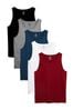 Blue Mixed Vests Five Pack