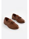 Tan Tassel Standard Fit (F) Smart Tassel Detail Loafers, Standard Fit (F)