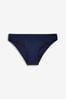 Marineblau - Bikinihose mit hohem Beinschnitt