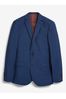 Bright Blue Signature Tollegno Fabric Suit: Jacket, Slim Fit