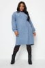 Yours Curve Blue Soft Touch Jumper Dress