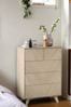 Natural Anderson Oak Effect 5 Drawer Chest of Drawers, 5 Drawer