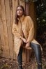 Yours Curve Natural Mixed Teddy Quilted Coat