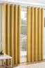 Black Enhanced Living Vogue Ready Made Thermal Blockout Eyelet Curtains