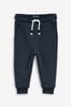 Navy Blue Soft Touch Jersey Joggers (3mths-7yrs)