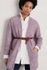 Seasalt Cornwall Purple Song Thrush Long Cardigan