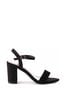 Linzi Black Ground Skyline Open Back Barely There Block Heeled Sandals