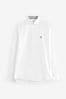 Weiß - Eng - Langärmeliges Oxford-Hemd im Skinny Fit mit Stretchanteil