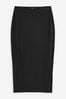 Black Jersey Midi Skirt