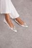 Ivory Forever Comfort Wedding Satin Jewel Trim Bridal Shoes