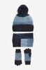 Mineral Blue Hat, Scarf and Gloves Set (3-16yrs)
