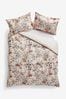Pink 600TC Cotton Sateen Floral Duvet Cover and Pillowcase Set