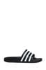 adidas Black/White Adilette Sliders
