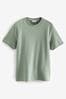 Grün - Strukturiertes T-Shirt