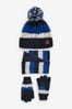 Mineral Blue Hat, Scarf and Gloves Set (3-16yrs)