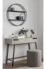 Grey Bronx Oak Effect Console Dressing Table, Regular