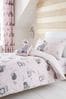 Catherine Lansfield Pink Woodland Friends Easy Care Duvet Cover And Pillowcase Set