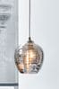 Smoke Grey Drizzle Easy Fit Pendant Lamp Shade