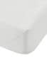 Bianca White 200 Thread Count Cotton Percale Extra Deep Fitted Sheet