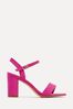 Linzi Pink Fuchsia Skyline Open Back Barely There Block Heeled Sandals