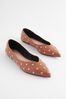 Camel Brown Forever Comfort® Studded Point Toe Flat Shoes