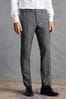 Charcoal Grey Slim Signature Tollegno Wool Suit: Trousers, Slim
