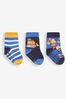 JoJo Maman Bébé Cobalt Boys' 3-Pack Digger Socks