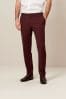 Brick Red Regular Fit Motionflex Stretch Suit: Trousers, Regular Fit