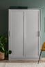 Grey Flynn 1.2m Sliding Wardrobe, 1.2m Sliding