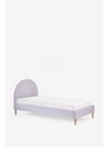 Opulent Velvet Lilac Purple Kids Rainbow Upholstered Standard Bed