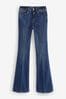 Dark Blue Supersoft Flare Jeans, Regular