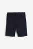 Navy Regular Pull-On Waist Flat Front Shorts (3-14yrs)