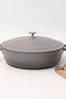 Masterclass Grey 4L Shallow Casserole Dish