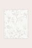 Laura Ashley White Oriental Garden Pearlescent Wallpaper Sample Wallpaper, Wallpaper Sample