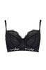 Pour Moi Black Non Padded Logo Underwired Bra