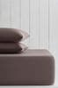 Taupe Brown Cotton Rich Sheet, Deep Fitted