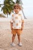 Neutral - Frottee-Set aus Kapuzensweatshirt und Shorts (3 Monate bis 7 Jahre)