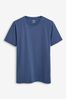 Синий деним - Обычный крой - Essential 100% Cotton Crew Neck T-Shirt, Regular Fit
