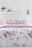 Catherine Lansfield Purple Scatter Butterfly Duvet Cover and Pillowcase Set