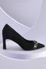 Black Forever Comfort With Motionflex Hardware Trim Court Shoes