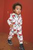 Santa All Over Print All-In-One (3mths-7yrs)