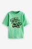 Grüner Alligator - Kurzärmeliges T-Shirt mit Motiv (3 Monate bis 7 Jahre)
