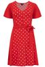 Pour Moi Red Priya Slinky Jersey Panel Short Sleeve Dress