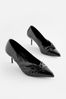 Black Forever Comfort® Asymmetric Bow Kitten Heels