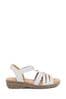 Pavers Elvira Easy Fit Sandalen in extraweiter Passform, Silberfarben